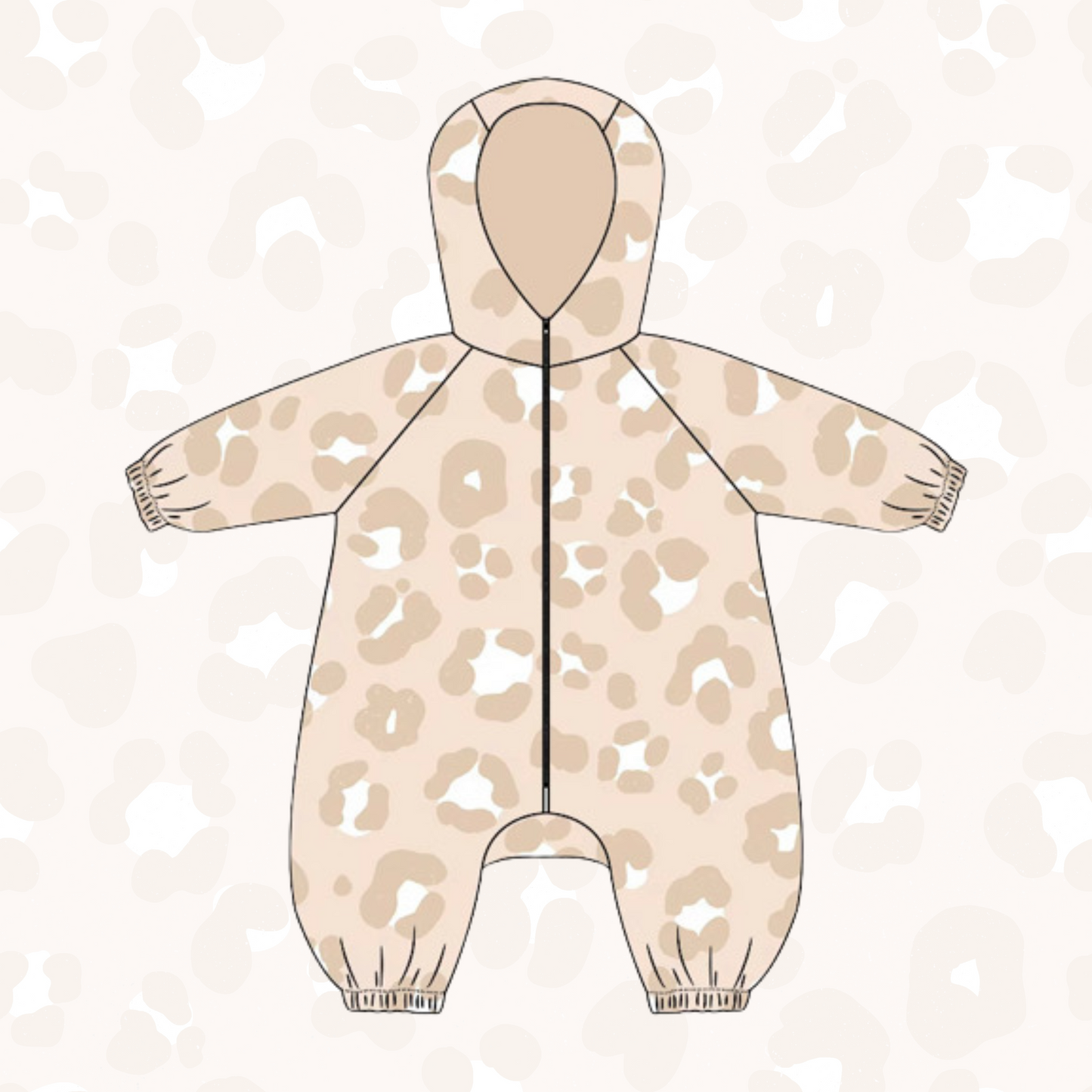 Leopard Print Puddlesuit
