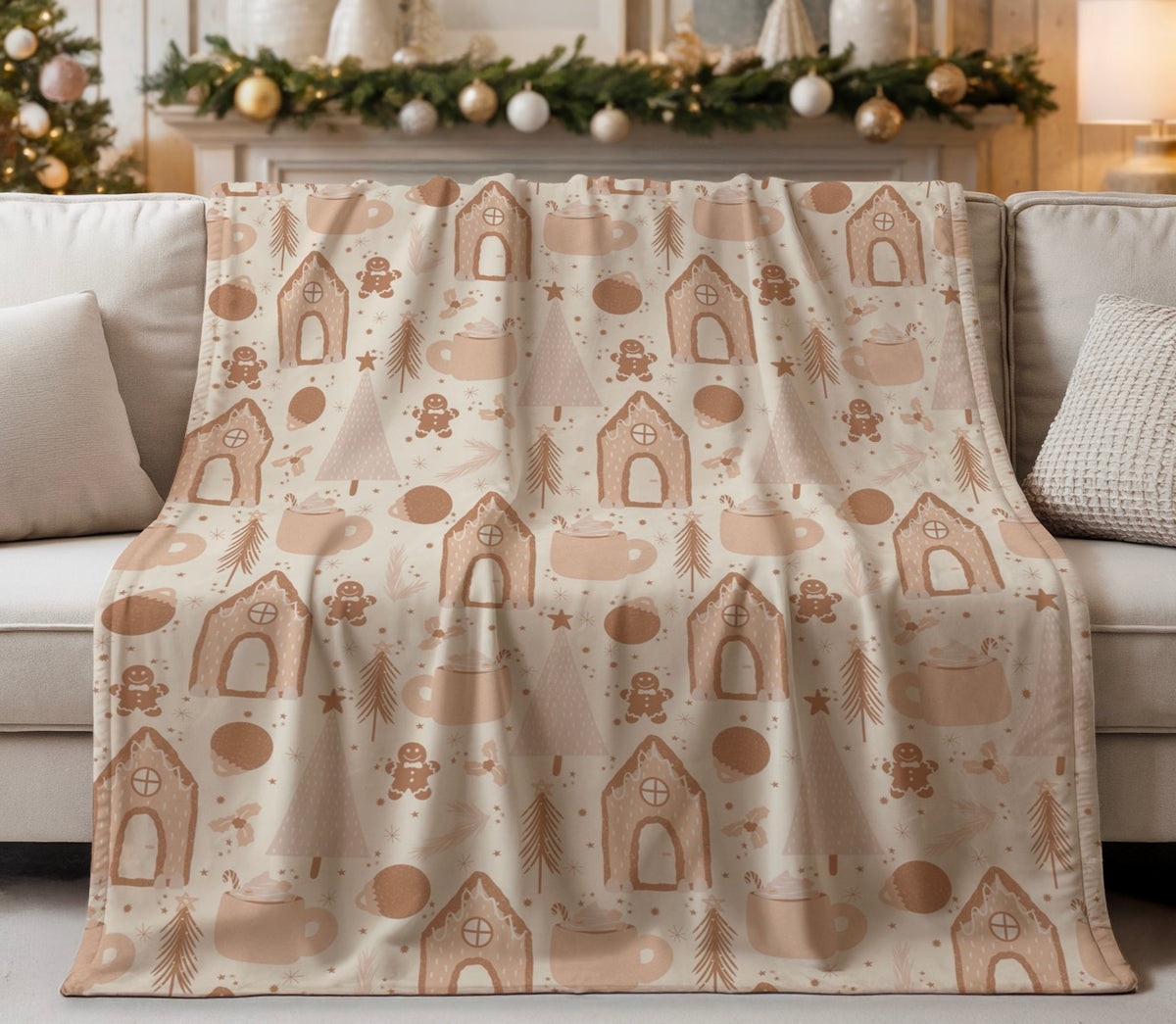 Gingerbread House Blanket