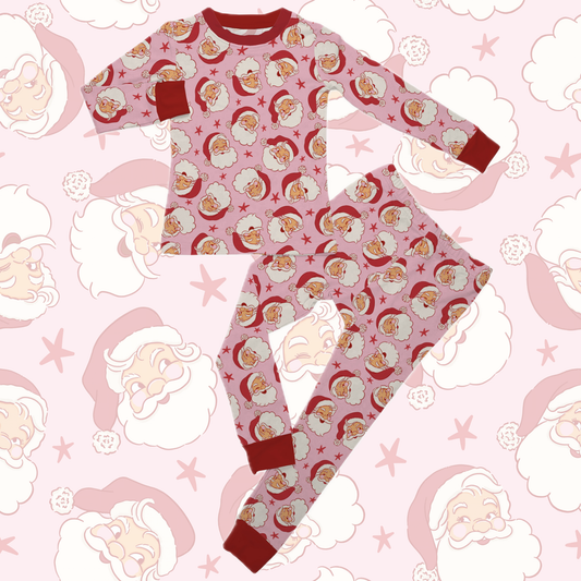 Pink Santa Pyjamas