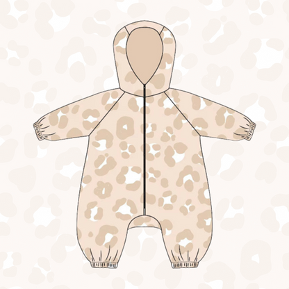 Leopard Print Puddlesuit