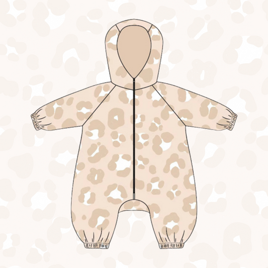 Leopard Print Puddlesuit