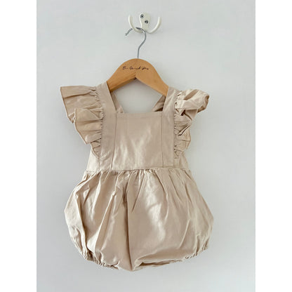 Beige Frill Romper