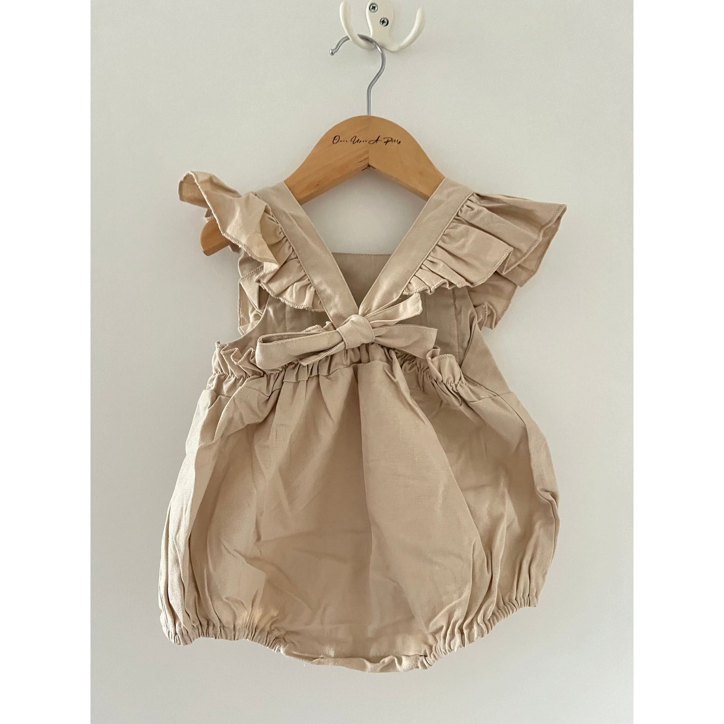 Beige Frill Romper