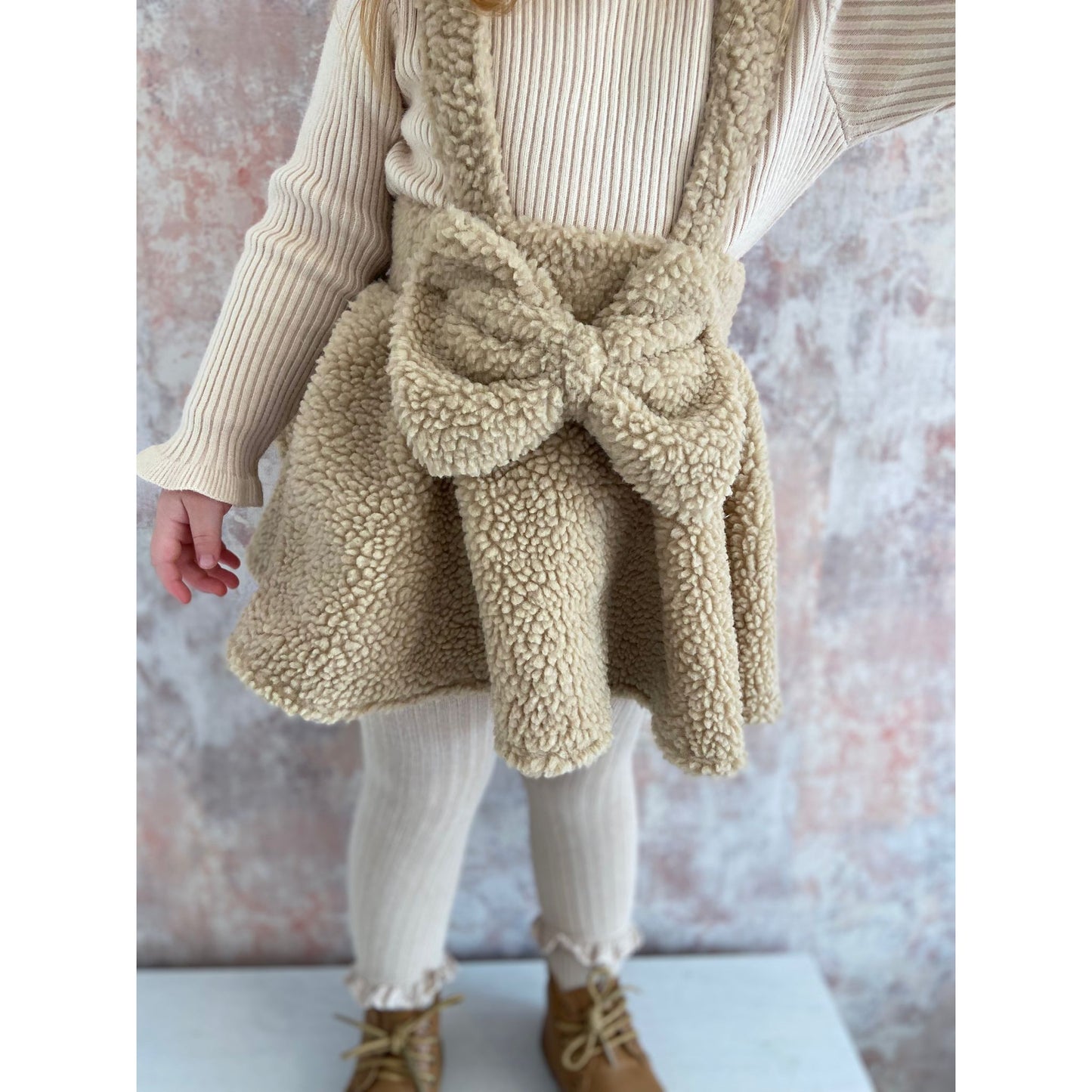 Teddy Bow Braced Skirt