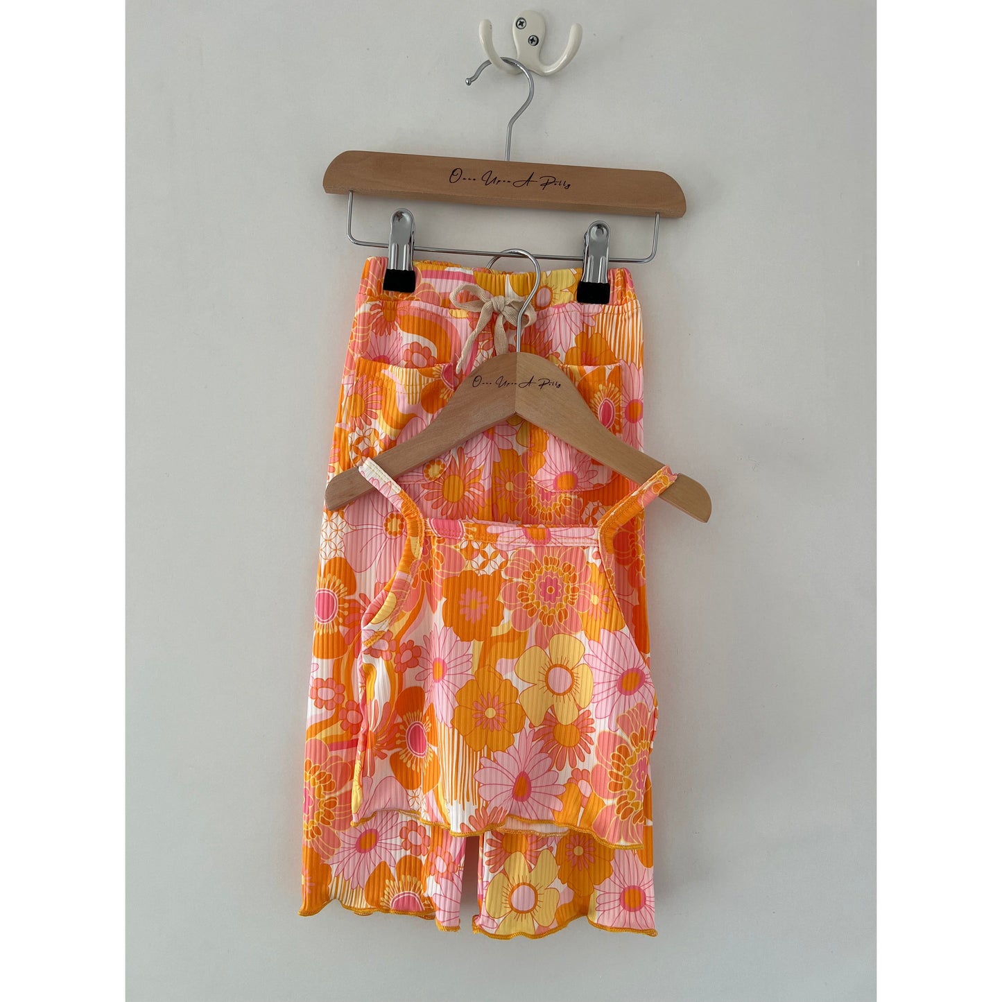 Flower Power 2 Piece Set - Orange