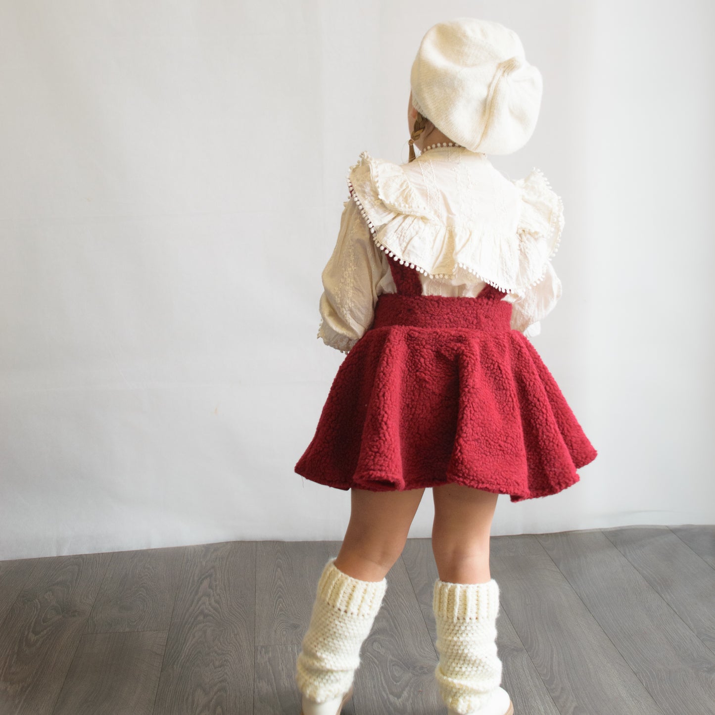 Teddy Bow Braced Skirt