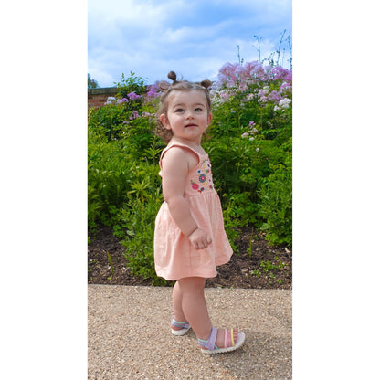 Embroidered Pink Dress