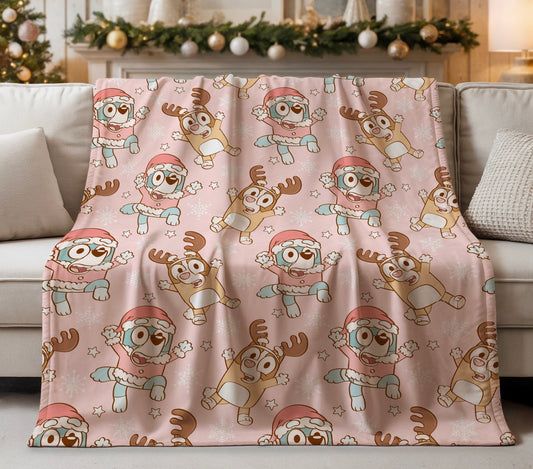 Holiday Heelers Blanket