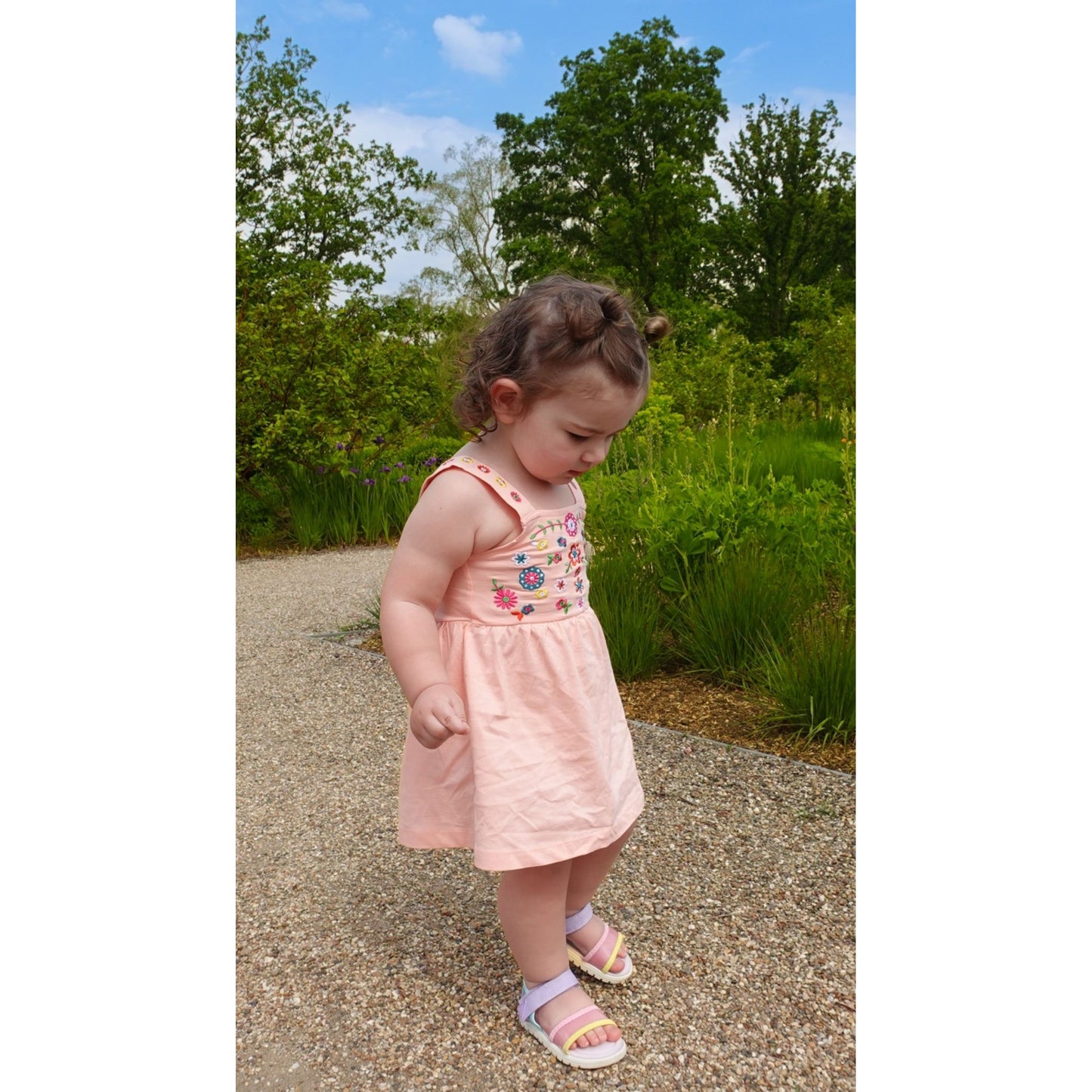 Embroidered Pink Dress