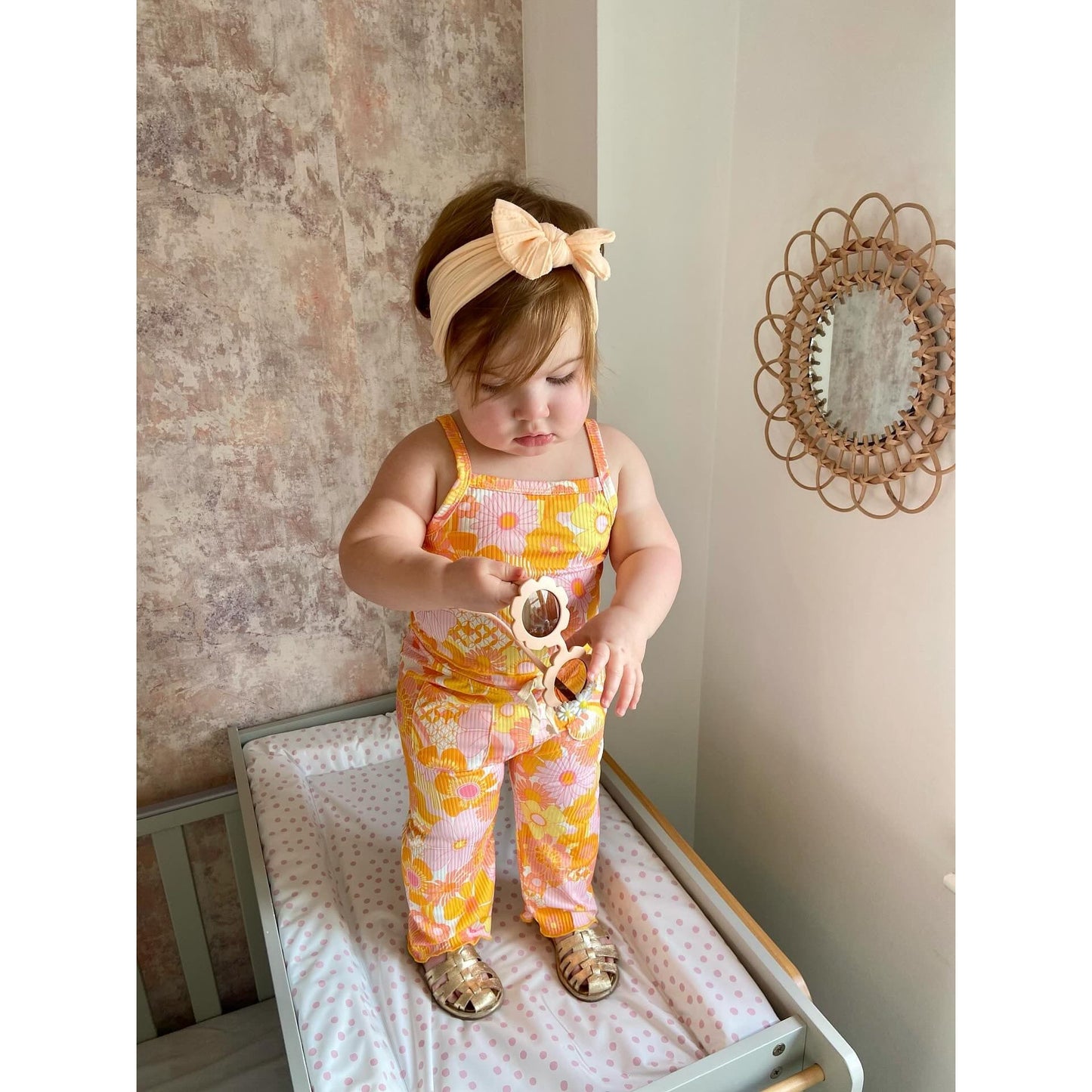 Flower Power 2 Piece Set - Orange