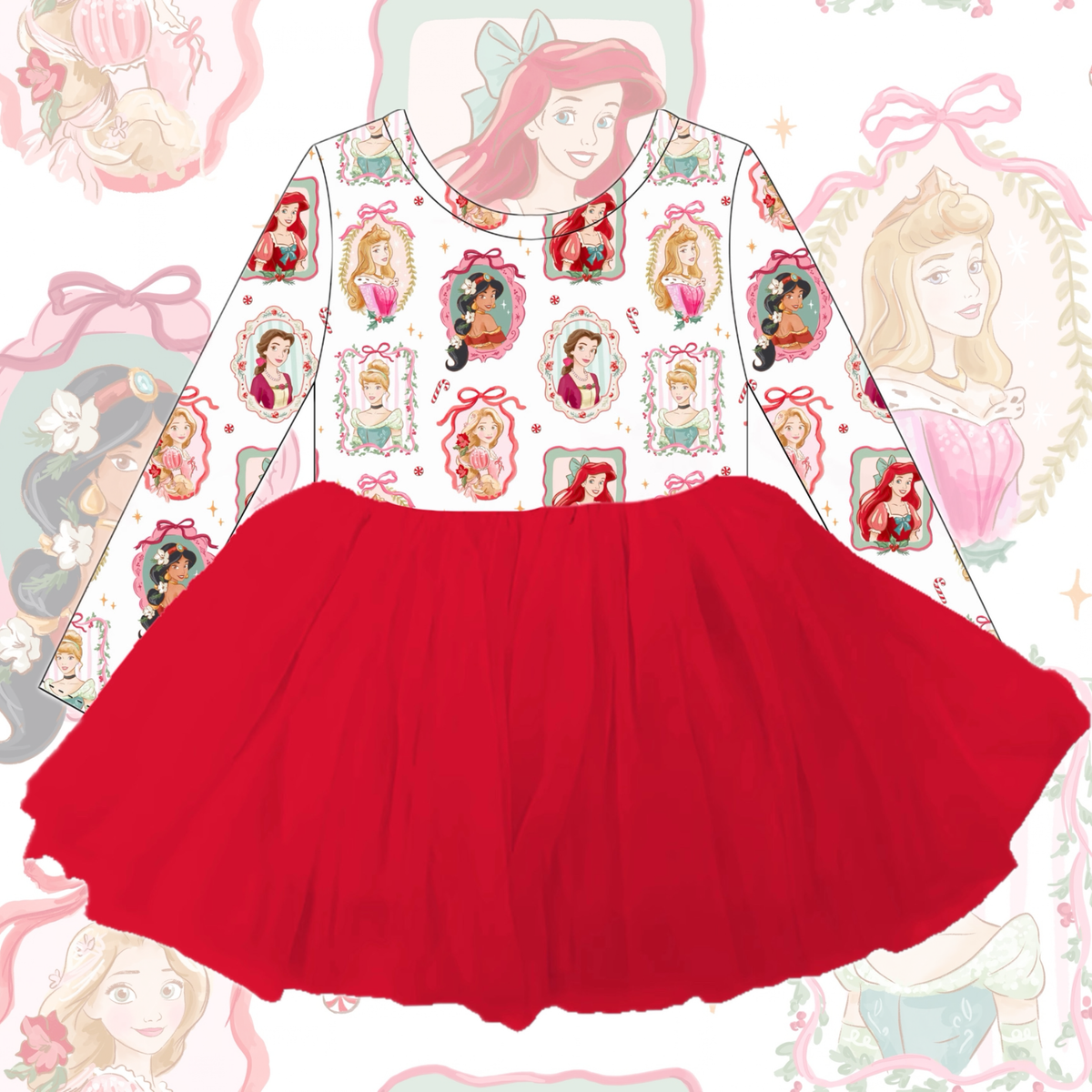 Royal Magic Show Stopper Dress (Pink & Red)