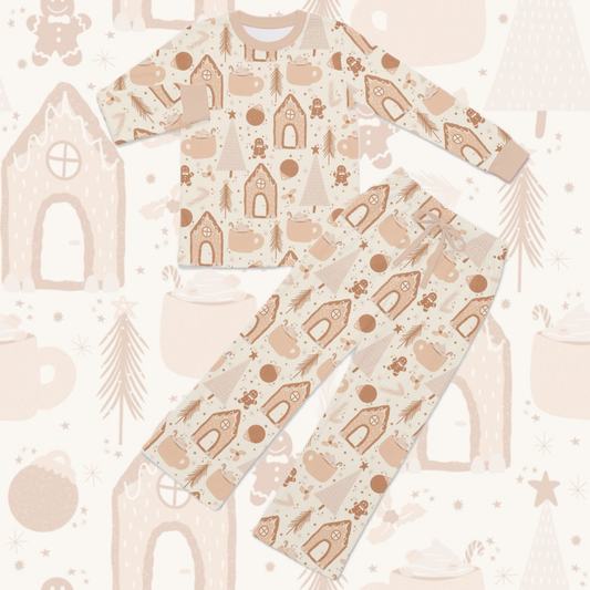 Adult Gingerbread House Pyjamas