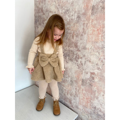 Teddy Bow Braced Skirt